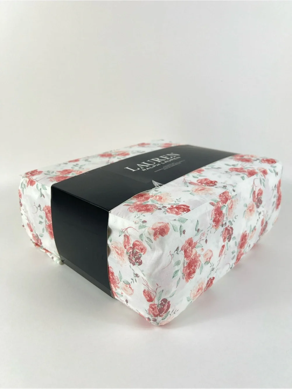 Ralph Lauren King Sheet Set Rose Pink White Floral 100% Cotton 4 Pc Set NEW